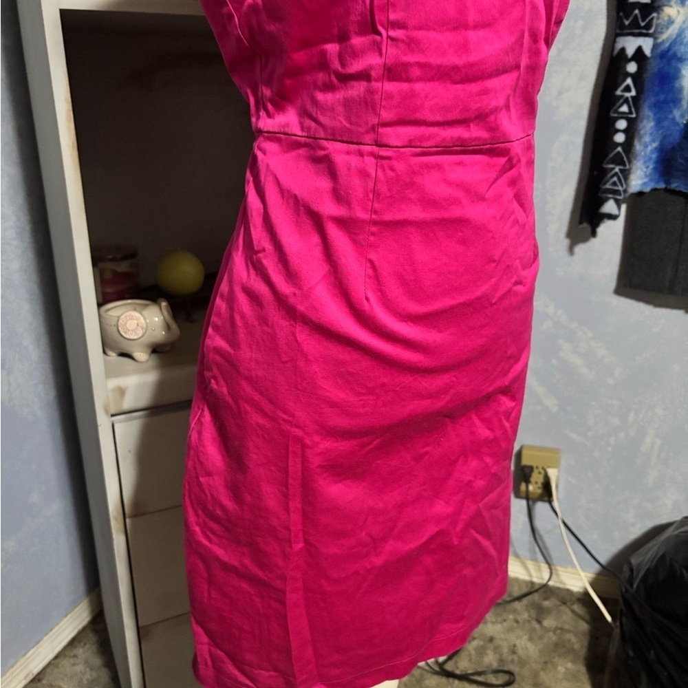 🛍Bundle sale🛍ALFRED SUNG Vibrant Pink Midi Dress - Picture 4 of 12